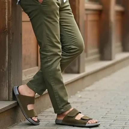 Walkroo Men's Slip On Comfort Sandals